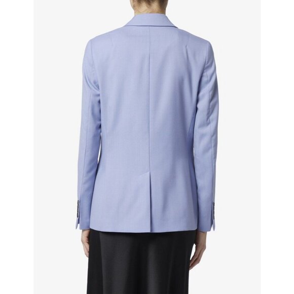 NWOT PAUL SMITH Single Breasted Wool Blazer 42 6 One Button Jacket Light Blue - Picture 6 of 6